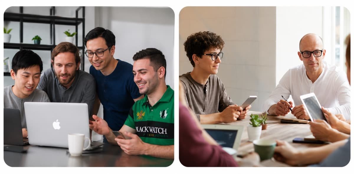 The CSAgentIQ team collaborating at work